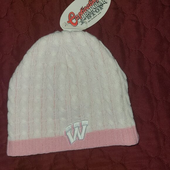 Wisconsin Badgers Pink hat - lined - Picture 1 of 3
